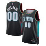 Maillot NBA Detroit Pistons Personnalisable Nike 2025-26 City Edition Noir Swingman - Homme